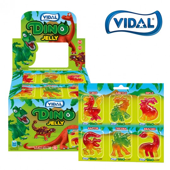 Želé VIDAL DINO dinosauři 11 g - balení 66 ks